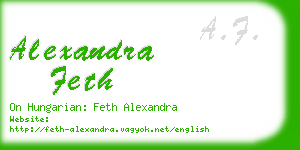 alexandra feth business card